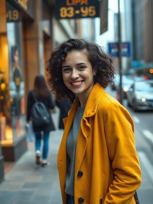 A street portrait in the city